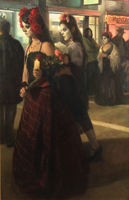 Woman At the Dia De Los Muertos Costume