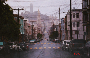Morning Rain in North Beach