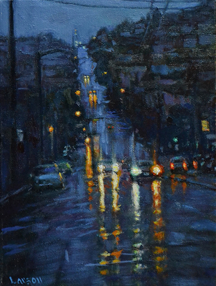 Blue Morning Rain (Castro Street)