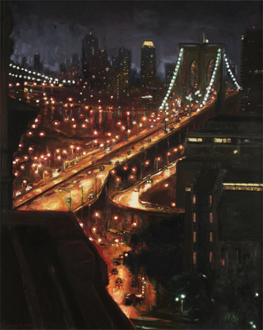 Brooklyn Bridge, View From Murray Street
