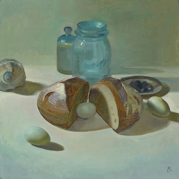 Still Life with Loaf and Eggs