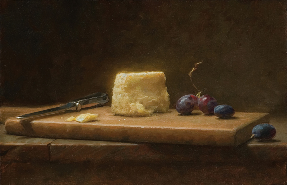 Chevre with Grapes