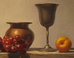 Apricot and Grapes