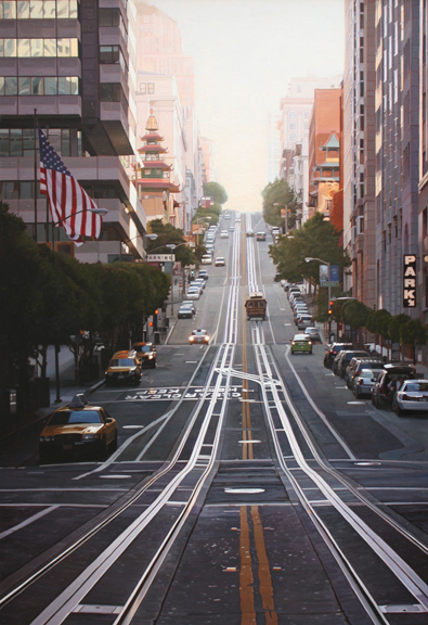 Last Bit of Light On California Street