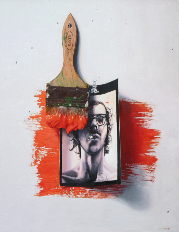 Still Life With Brush and Chuck Close
