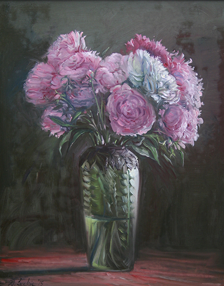 Peonies in a Loetz Vase