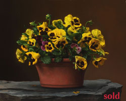 Bowl of Pansies