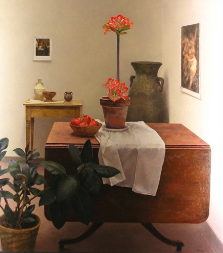 Interior with Amaryllis,